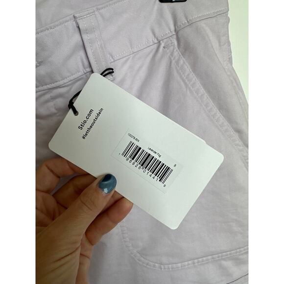 Stio Women's Rivet Twill Carpenter Pant Size 8 Lavender NWT Organic Cotton - Picture 3 of 7